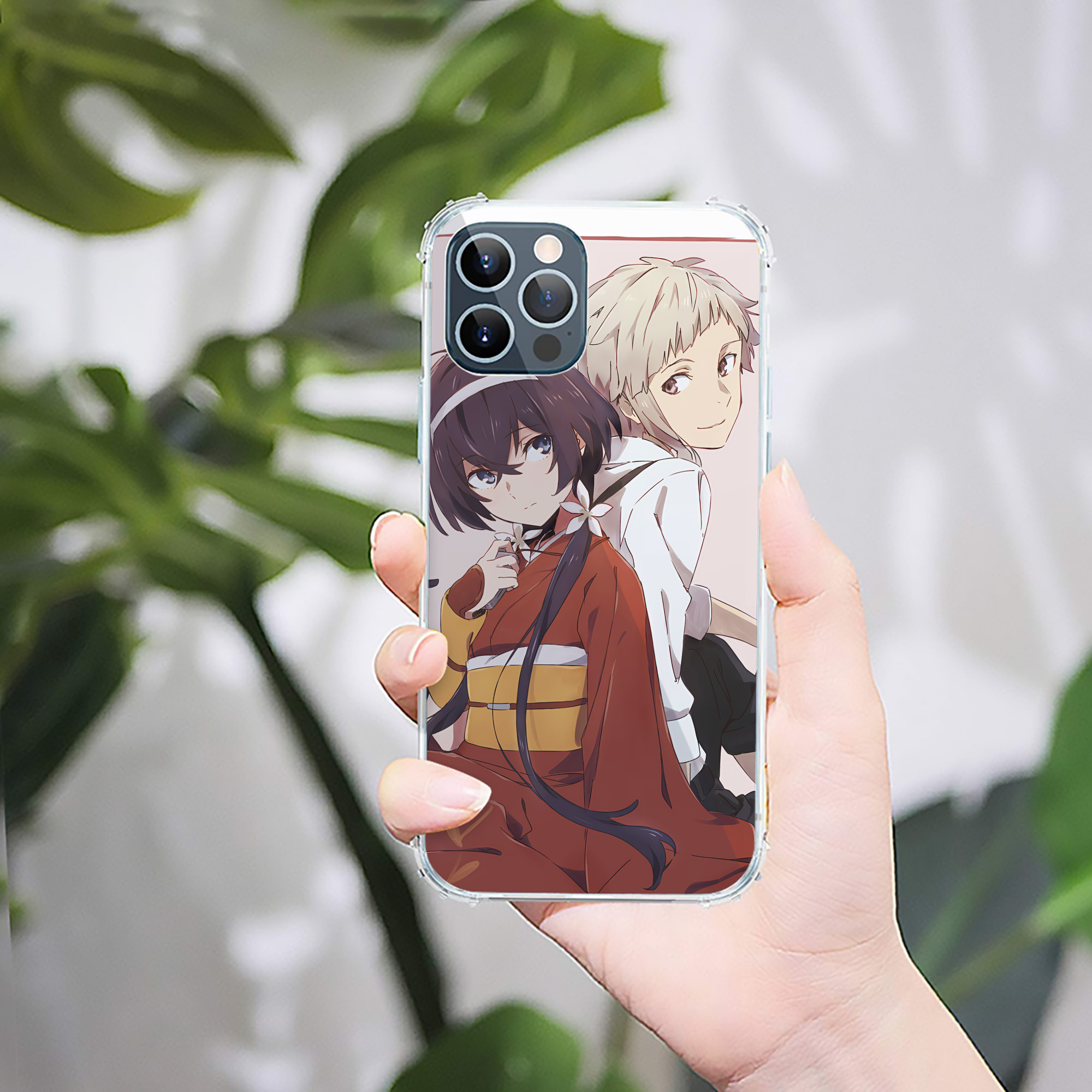 （画像用） 文豪ストレイドッグス Bungo Stray Dogs 【iPhone 12シリーズ対応】透明スマホケース（クリアソフトケース）